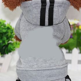 Pet four-legged clothes (Color: Grey, size: s)